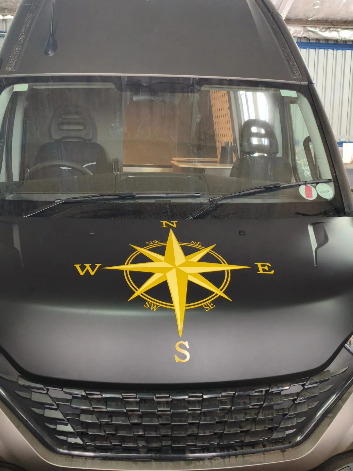 Compass Rose Vehicle Bonnet Decal