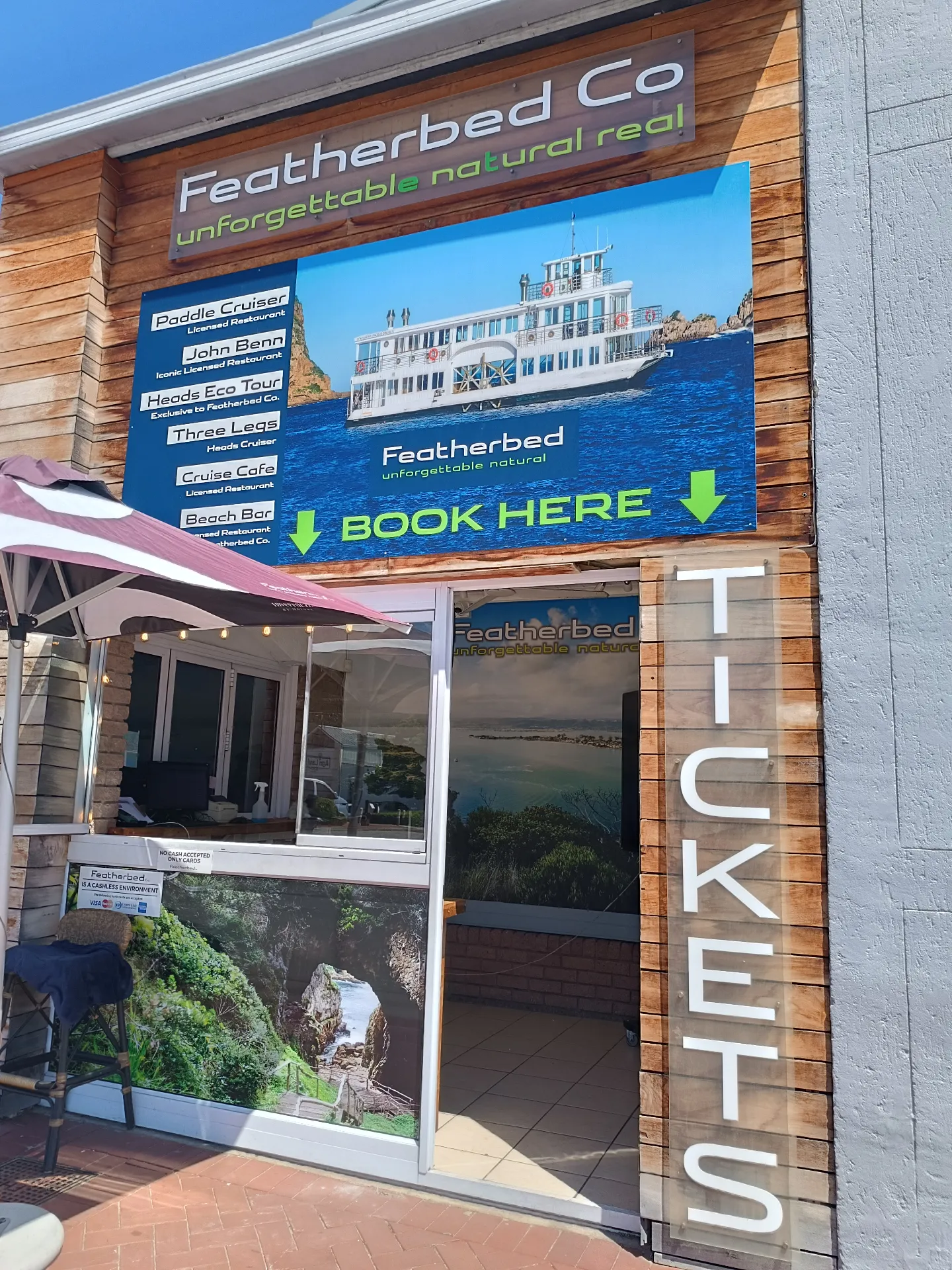 Featherbed Co. Waterfront Signage