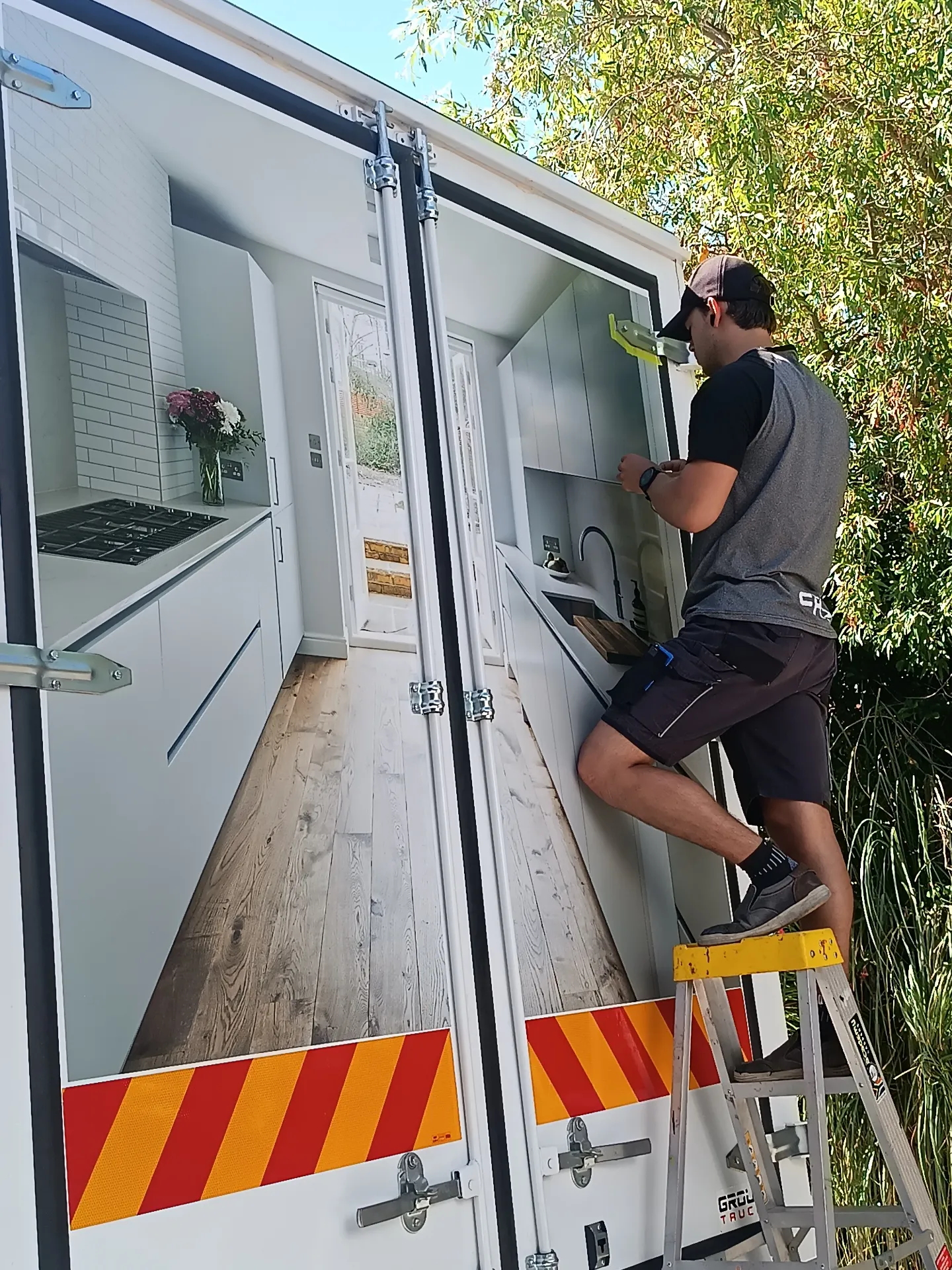 Groot Truck Rear Branding Install