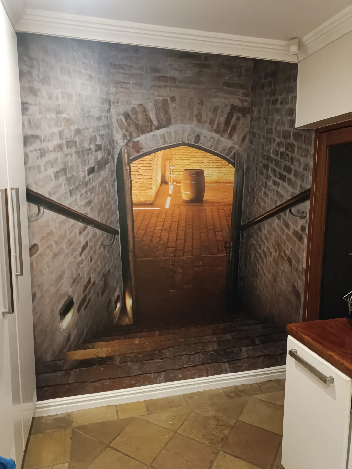 Cellar Staircase Wallpaper Mural