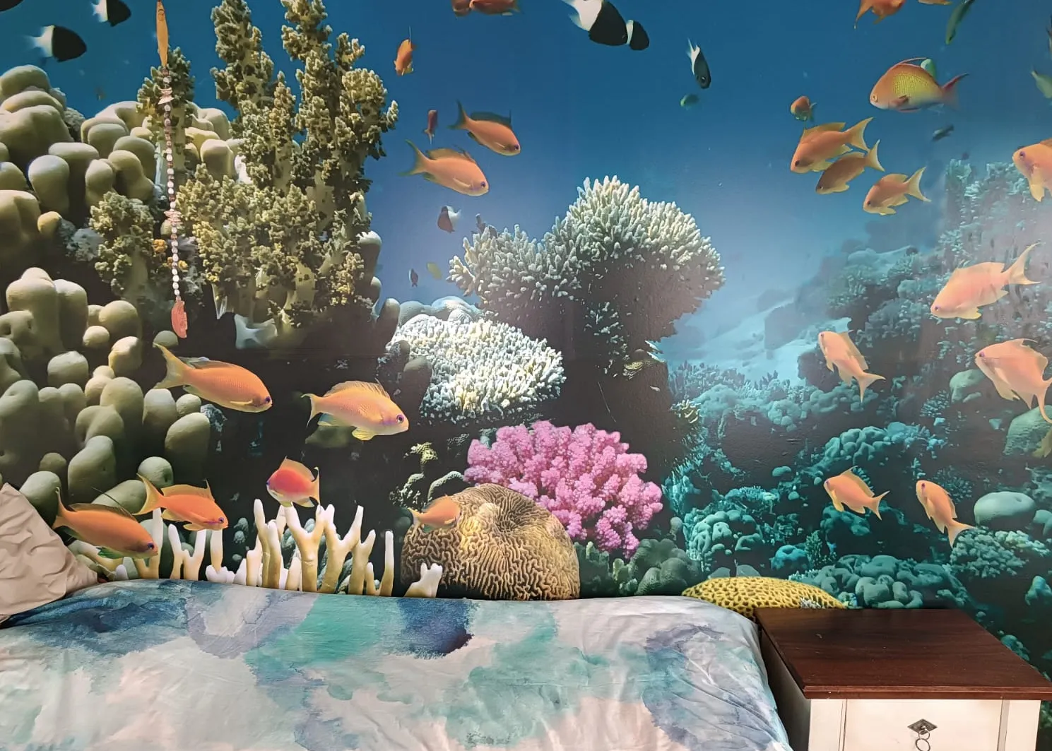 Coral Reef Wallpaper Installation