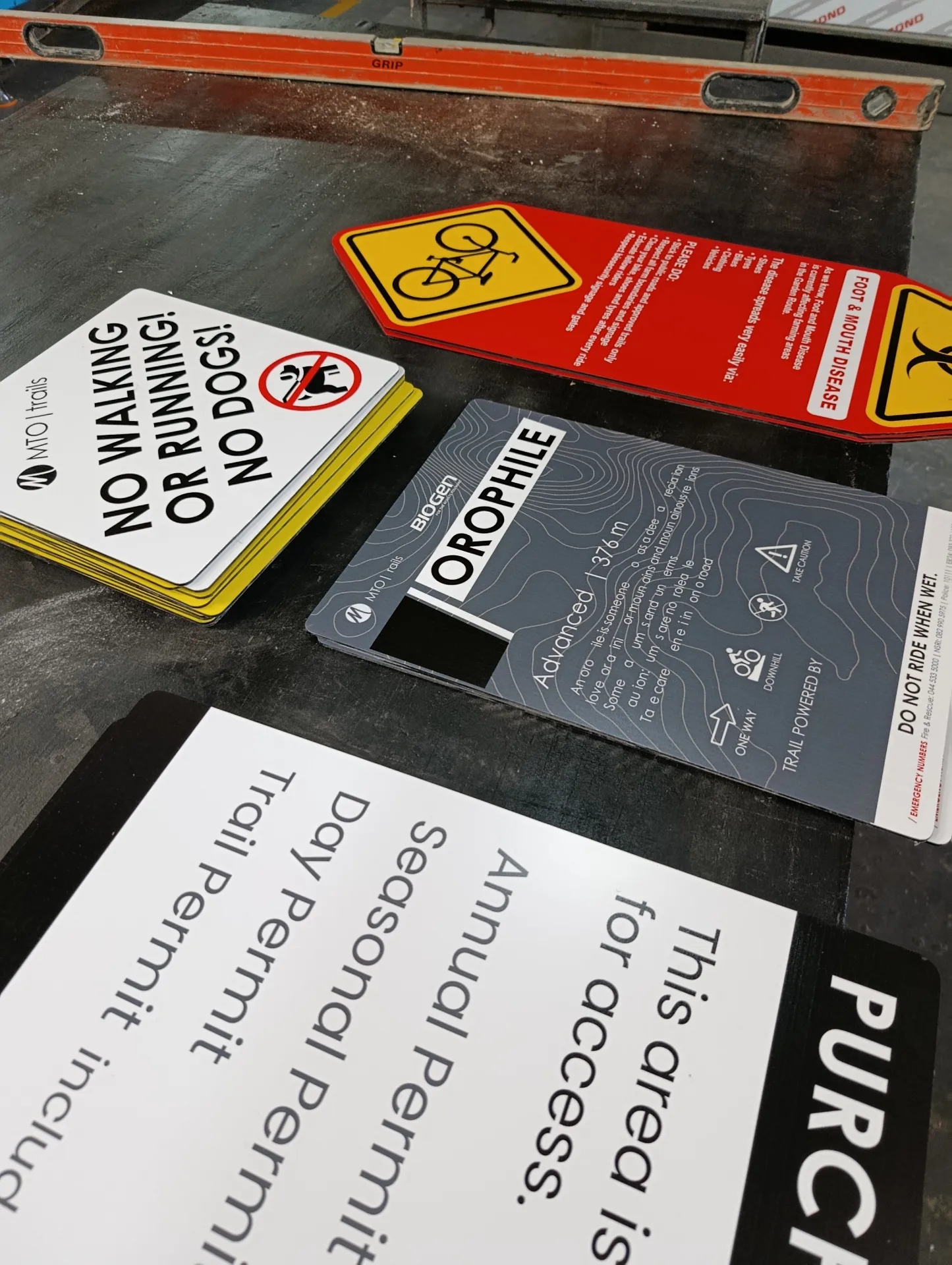Trail Warning & Public Information Signs